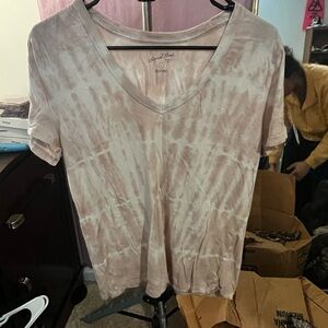 Women's Tie-Dye V-Neck Top